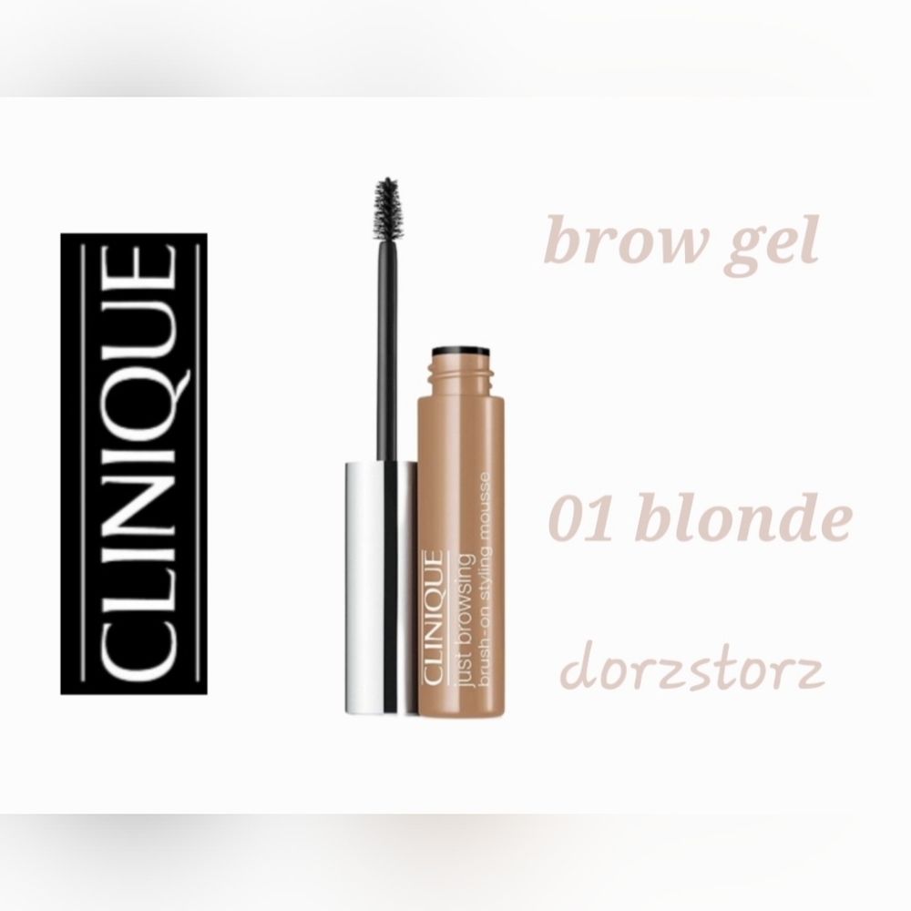 CLINIQUE Just Browsing Brush On Styling Mousse *01 BLONDE* / .07 oz / New in box